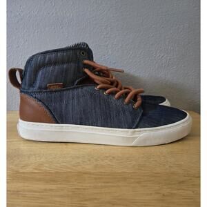 Vans OTW Collection Alomar Men's Size 8.5 High-Top Sneakers Denim and Leather